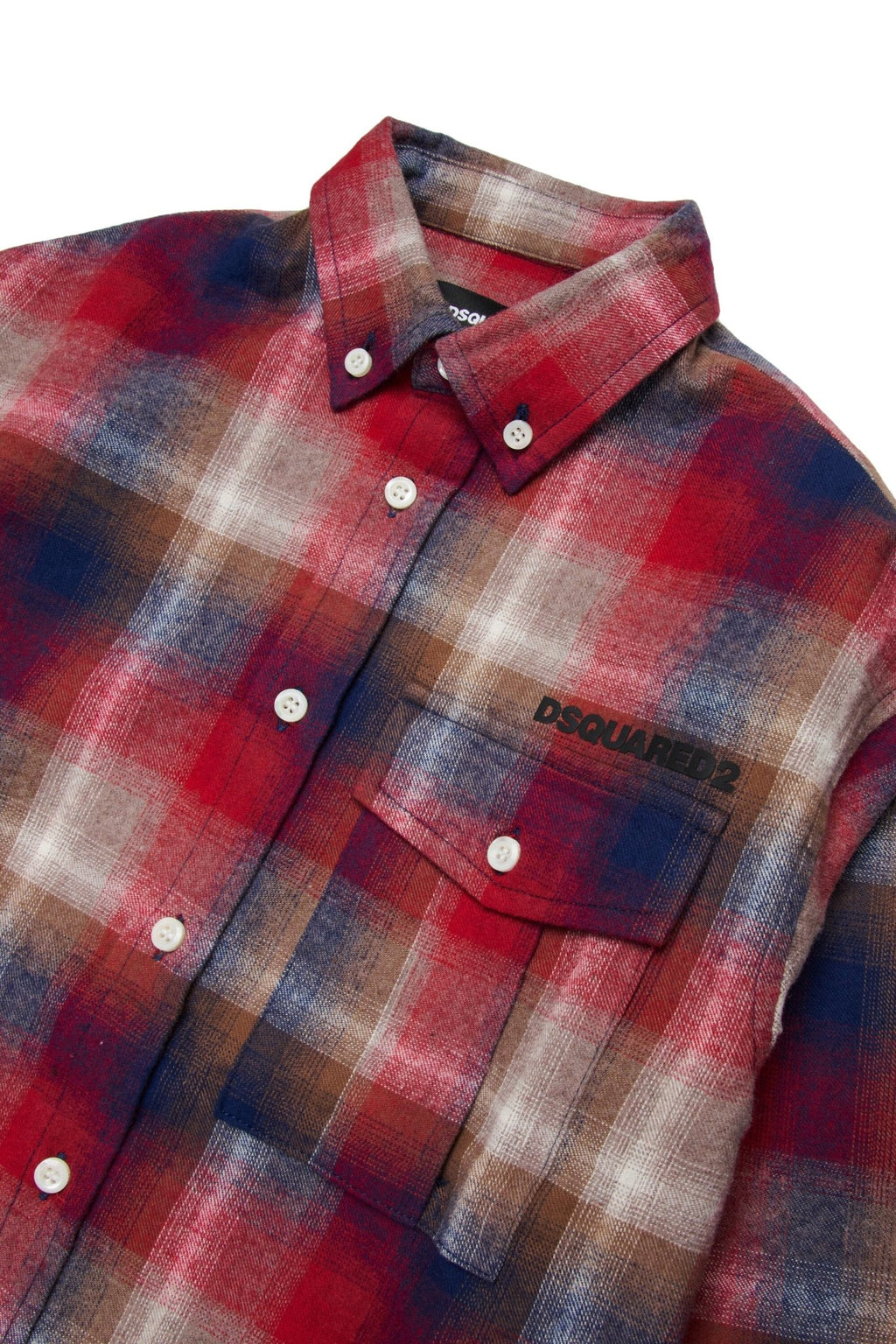 CAMICIA A QUADRI ROSSA DSQUARED2 - Angel Luxury