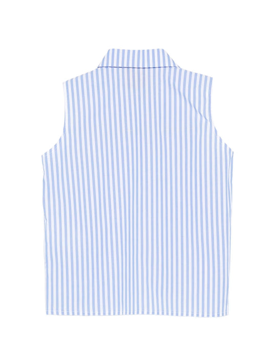 CAMICIA A RIGHE BIANCO E BLU STELLA JEAN - Angel Luxury
