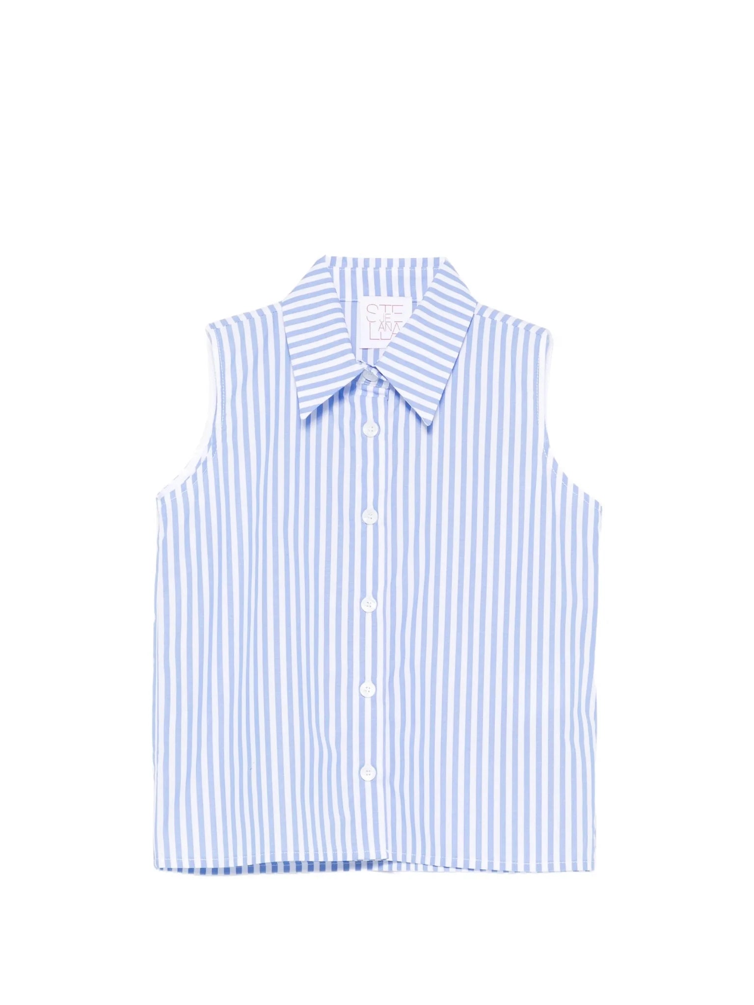 CAMICIA A RIGHE BIANCO E BLU STELLA JEAN - Angel Luxury