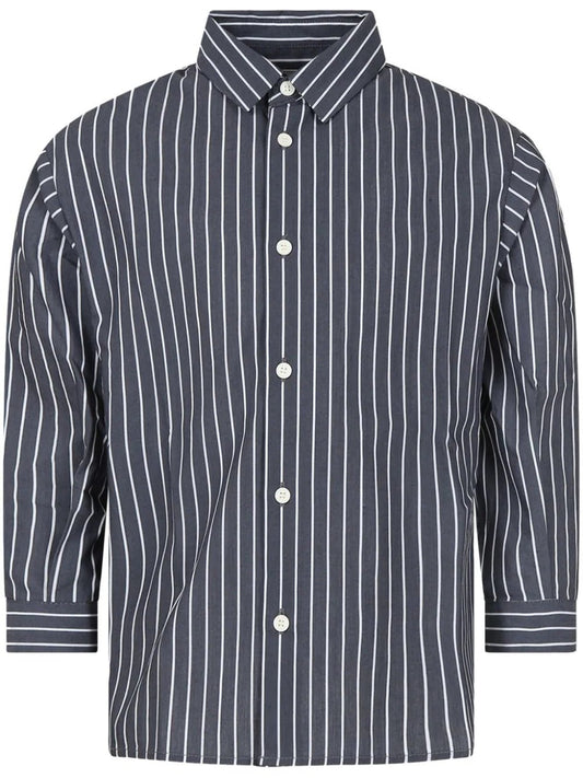 CAMICIA A RIGHE GRIGIA DOUUOD - Angel Luxury