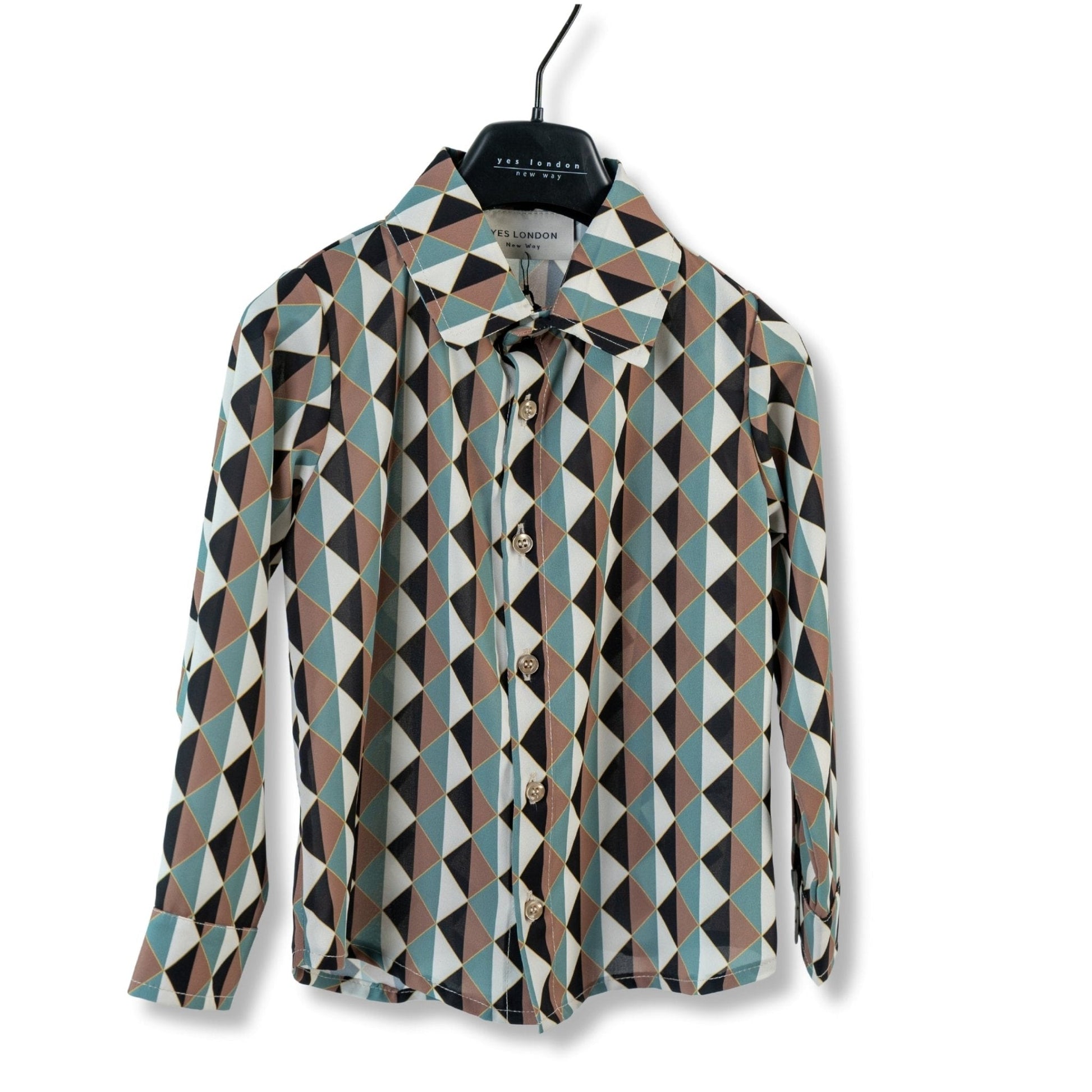 CAMICIA A ROMBO YES LONDON - Angel Luxury
