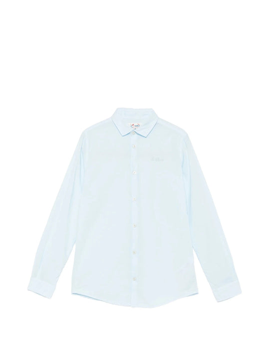 CAMICIA AZZURRA E CON LOGO MC2 SAINT BARTH - Angel Luxury