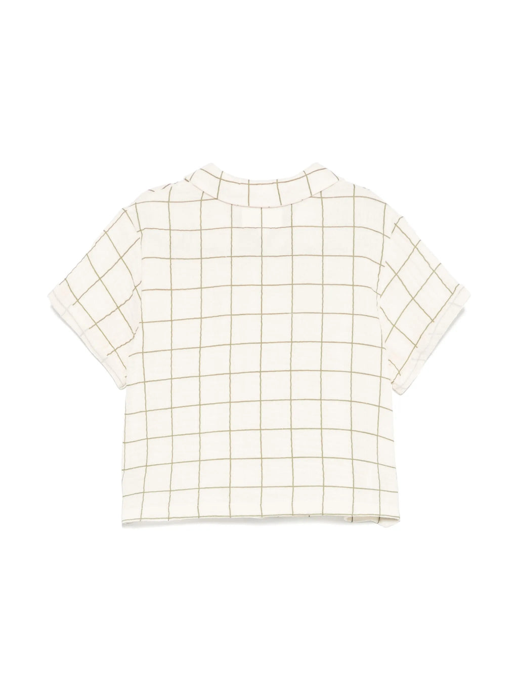 CAMICIA BEIGE A RIGHE VERDI TEDDY & MINOU - Angel Luxury