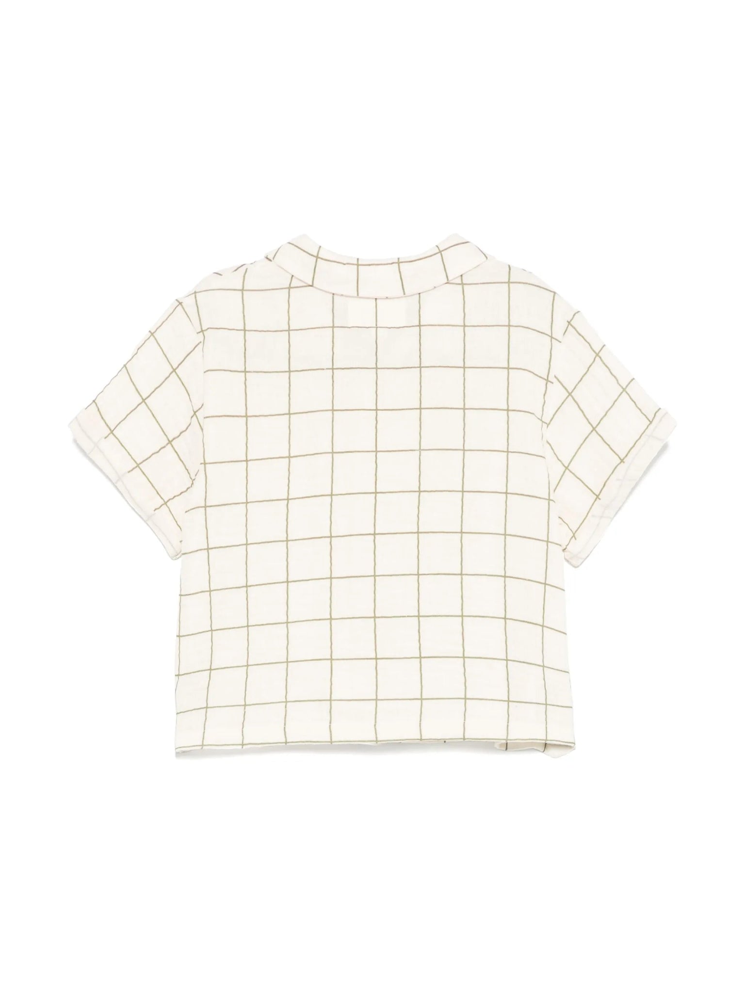 CAMICIA BEIGE A RIGHE VERDI TEDDY & MINOU - Angel Luxury