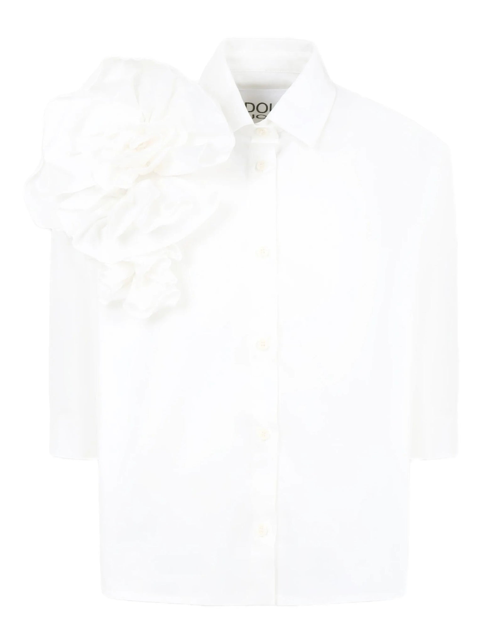 CAMICIA BIANCA CON FIORE DOUUOD - Angel Luxury