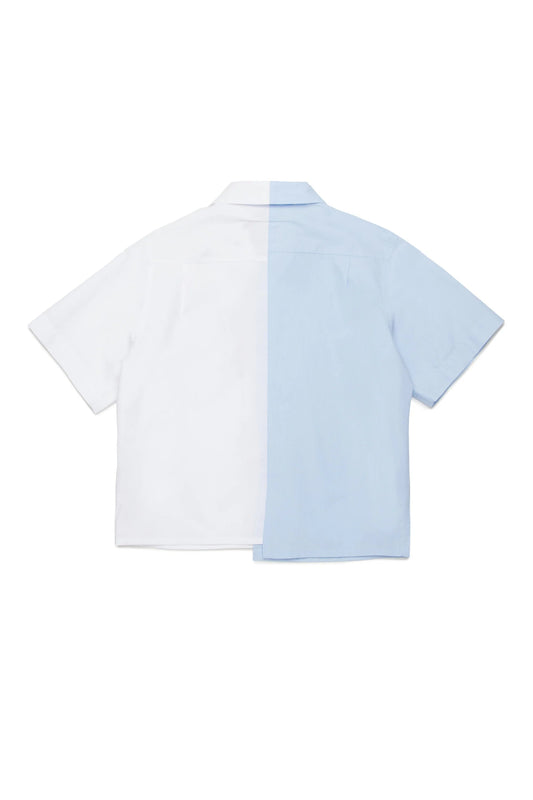 CAMICIA BIANCA/AZZURRO MAISON MARGIELA - Angel Luxury