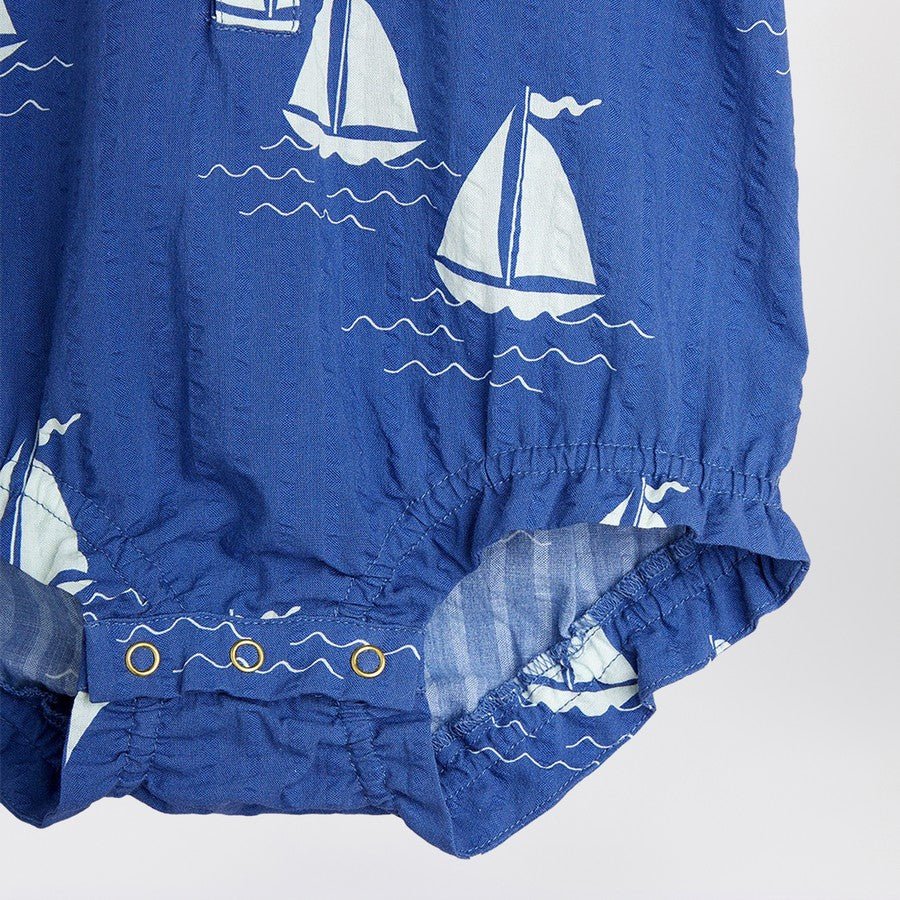 CAMICIA BODY BLU CON BARCHE MINI RODINI - Angel Luxury