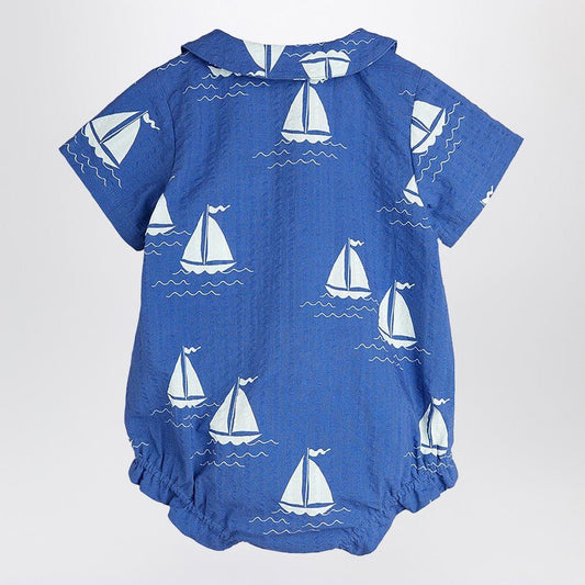 CAMICIA BODY BLU CON BARCHE MINI RODINI - Angel Luxury