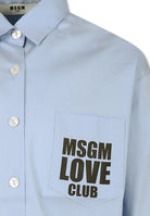 CAMICIA CELESTE MSGM - Angel Luxury