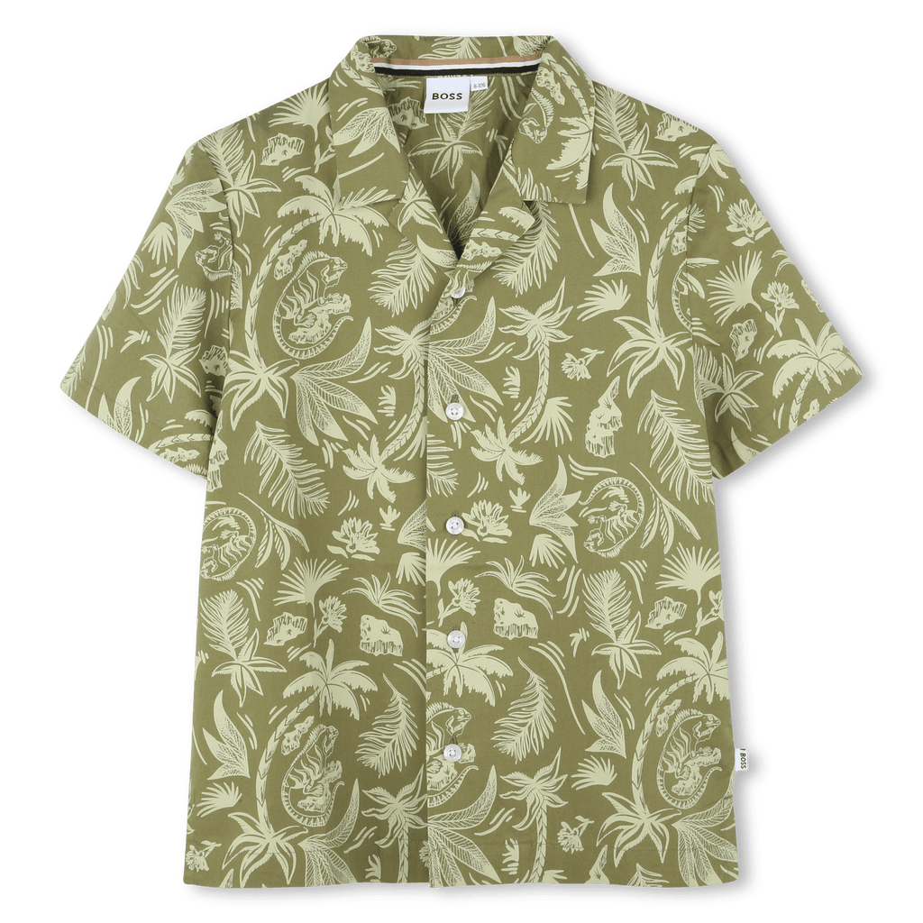 CAMICIA CON PALME VERDE HUGO BOSS - Angel Luxury