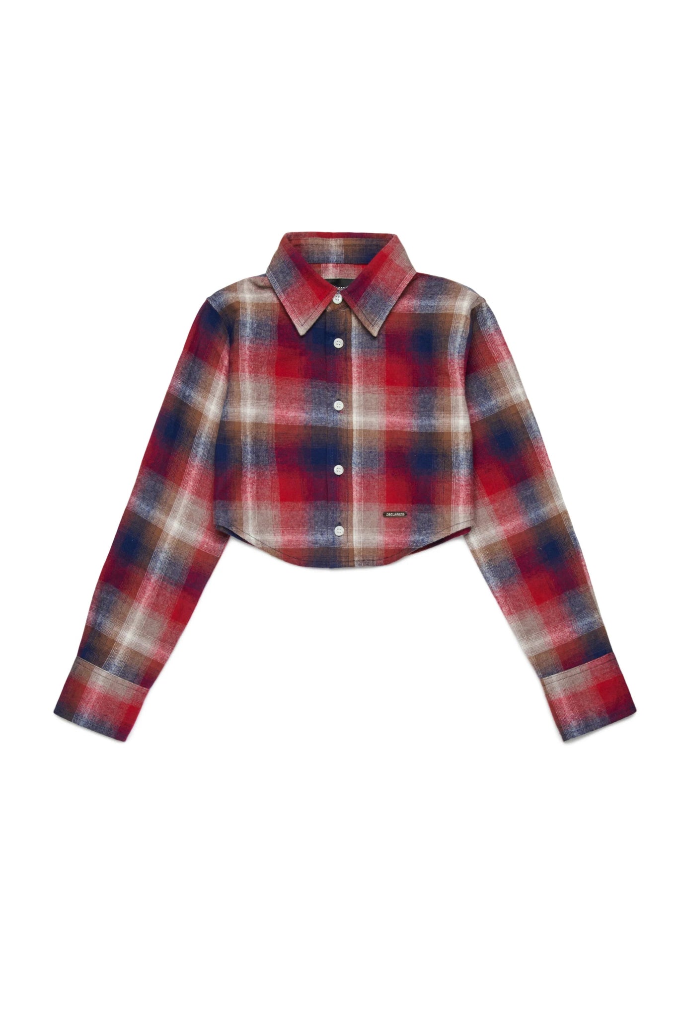 CAMICIA CORTA A QUADRI ROSSA DSQUARED2 - Angel Luxury