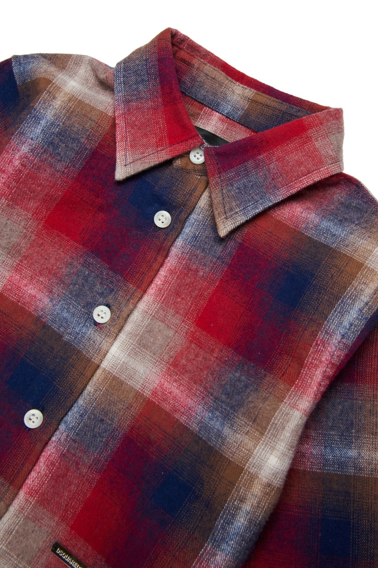 CAMICIA CORTA A QUADRI ROSSA DSQUARED2 - Angel Luxury