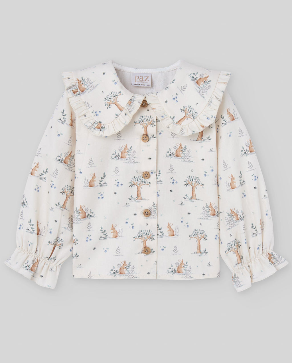 CAMICIA ECRU' CON FANTASIA PAZ RODRIGUEZ - Angel Luxury