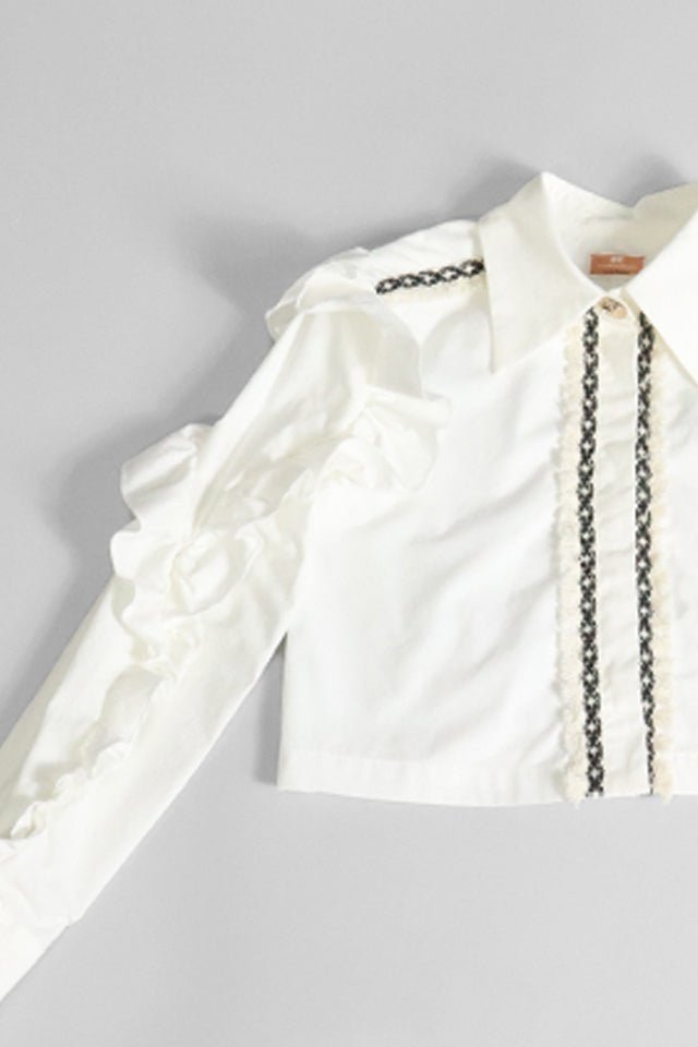 Camicia Elisabetta Franchi avorio - Angel Luxury