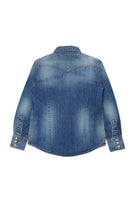 CAMICIA IN DENIM BLU SFUMATO DSQUARED2 - Angel Luxury