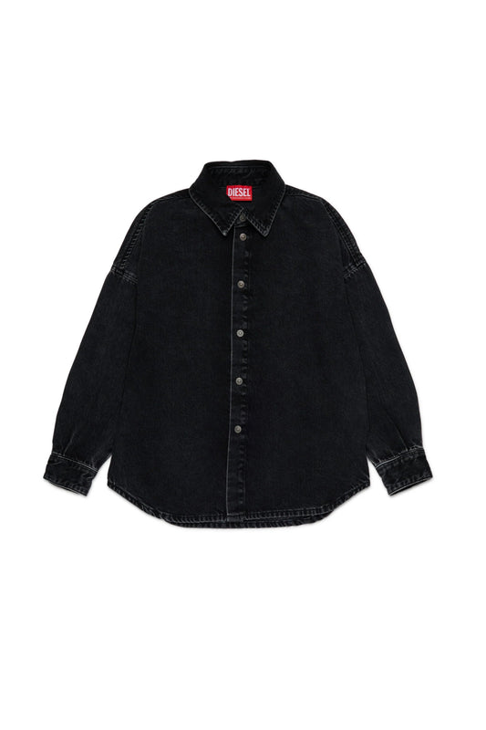 CAMICIA IN DENIM NERA DIESEL - Angel Luxury