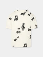 CAMICIA PANNA CON NOTE MUSICALI MINI RODINI - Angel Luxury