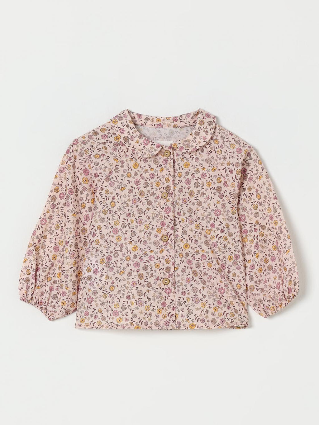 CAMICIA PER NEONATA ROSA FLOREALE TEDDY&MINOU - Angel Luxury