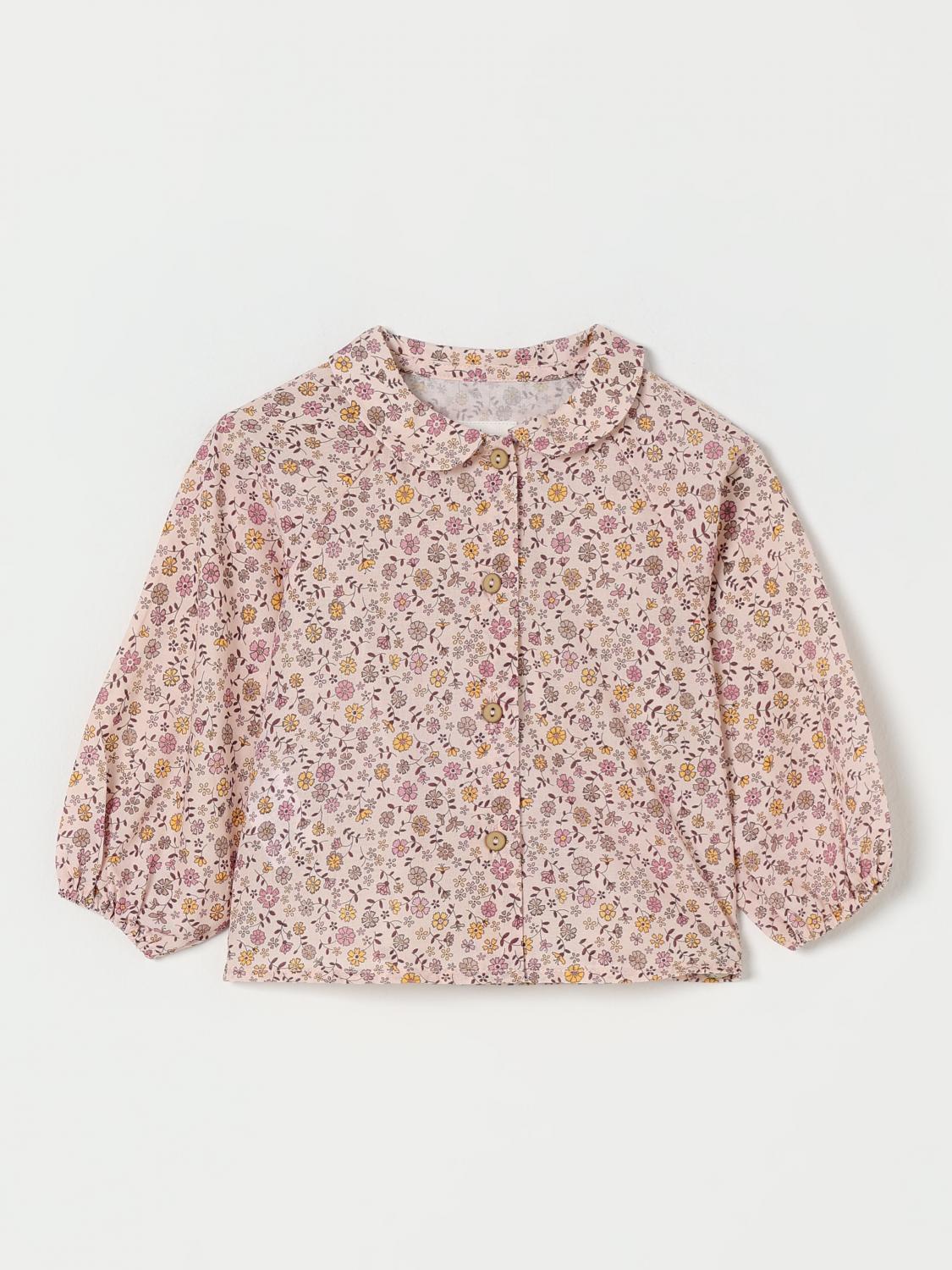 CAMICIA PER NEONATA ROSA FLOREALE TEDDY&MINOU - Angel Luxury