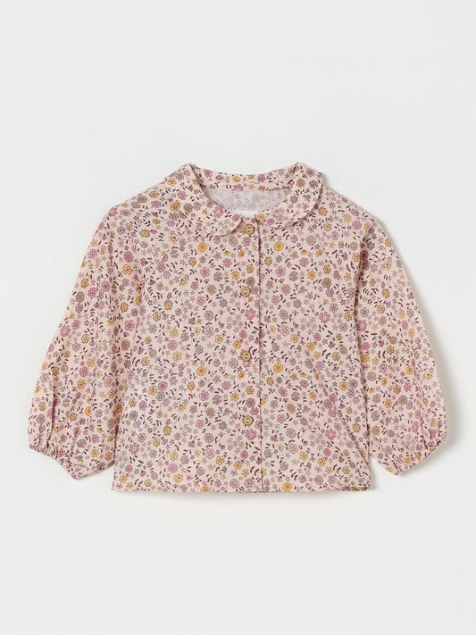 CAMICIA PER NEONATA ROSA FLOREALE TEDDY&MINOU - Angel Luxury