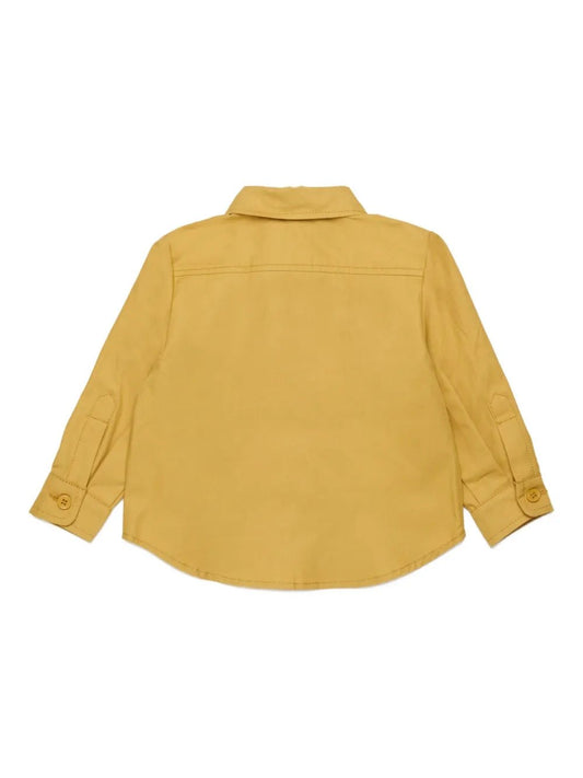 CAMICIA SENAPE CON TASCA SUL DAVANTI CON LOGO MARNI - Angel Luxury