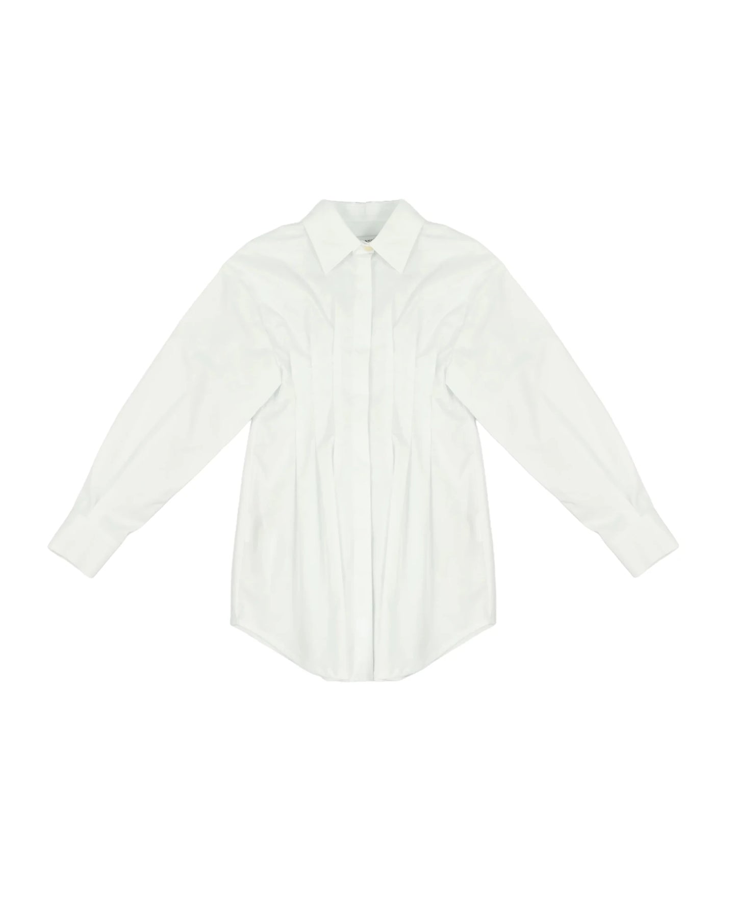 CAMICIONE BIANCO CON LOGO SUL RETRO PINKO - Angel Luxury