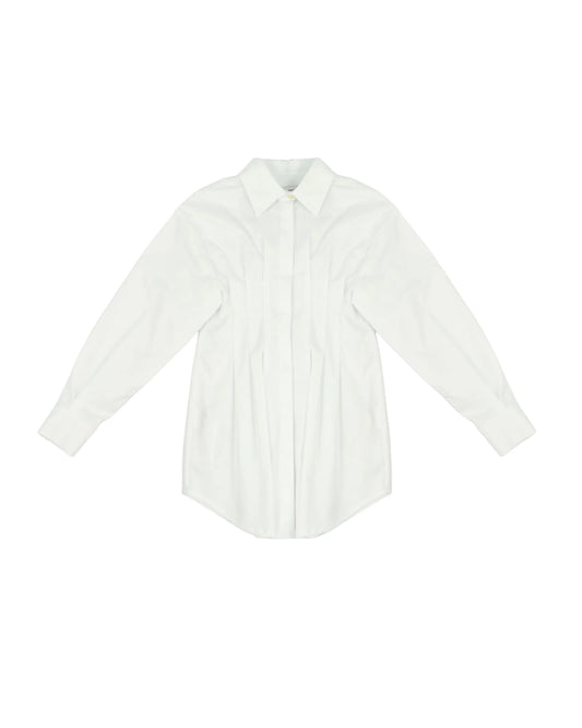 CAMICIONE BIANCO CON LOGO SUL RETRO PINKO - Angel Luxury