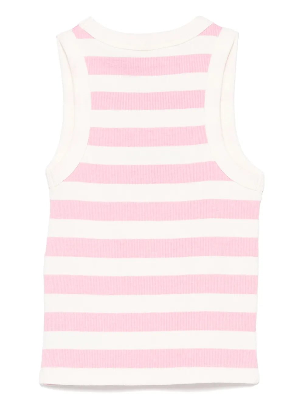 CANOTTA A RIGHE PANNA/ROSA MC2 SAINT BARTH - Angel Luxury