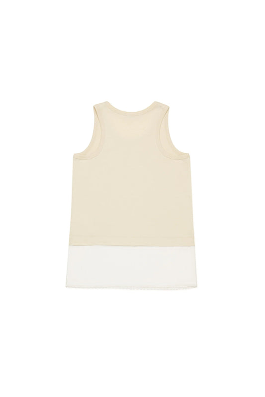 CANOTTA BEIGE/BIANCO N21 - Angel Luxury