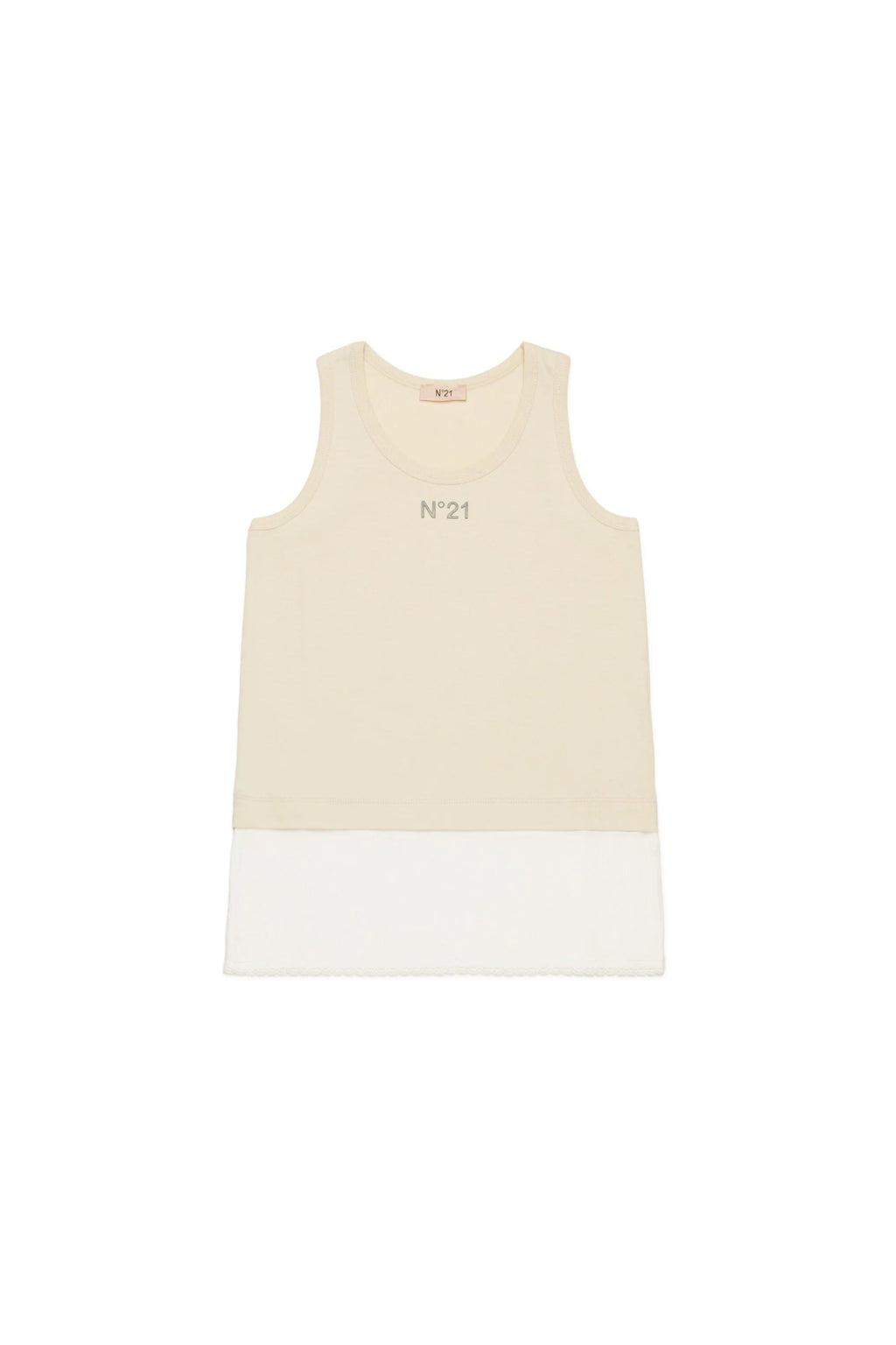 CANOTTA BEIGE/BIANCO N21 - Angel Luxury