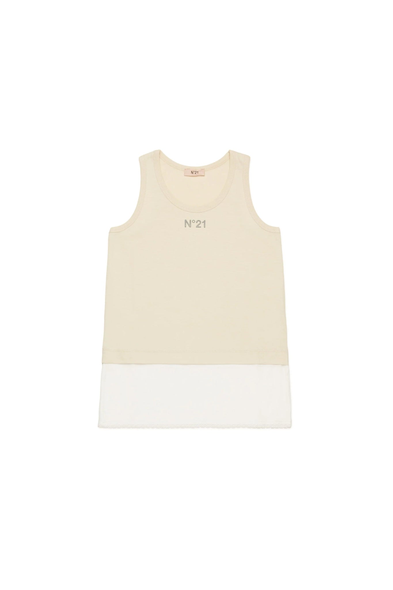 CANOTTA BEIGE/BIANCO N21 - Angel Luxury