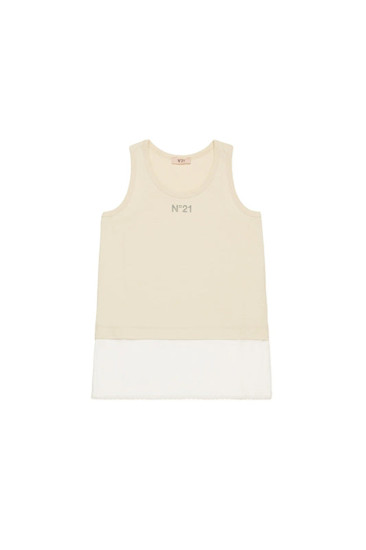 CANOTTA BEIGE/BIANCO N21 - Angel Luxury