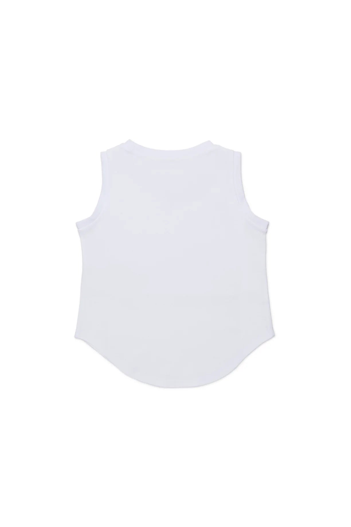 CANOTTA BIANCA CON STRASS EFFETTO COLLANA N21 - Angel Luxury