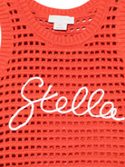 CANOTTA IN MAGLIA TRASFORATA ROSSA STELLA MCCARTNEY - Angel Luxury