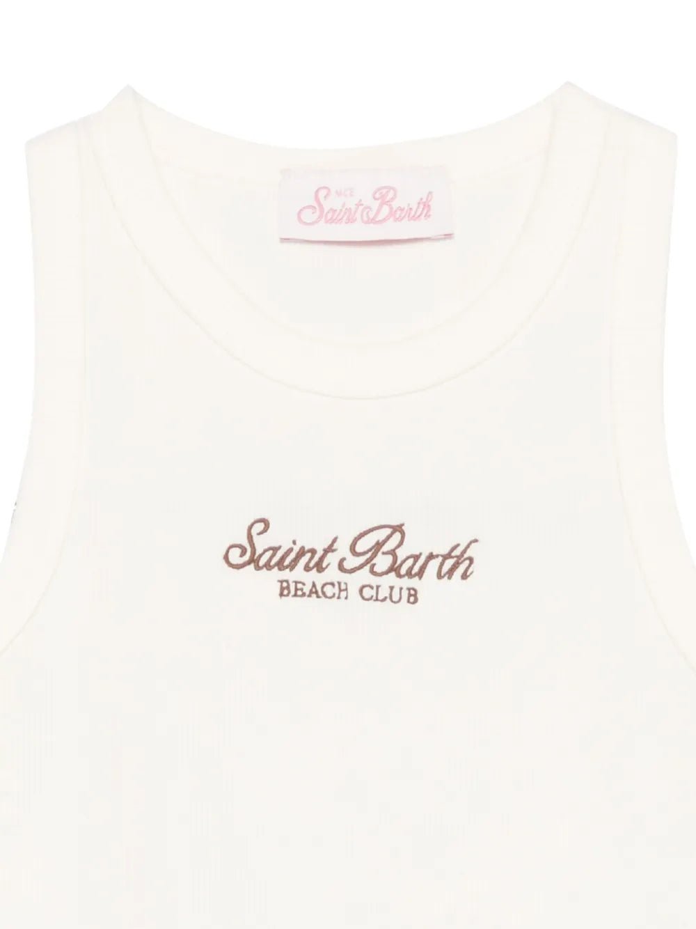 CANOTTA PANNA CON LOGO BEIGE MC2 SAINT BARTH - Angel Luxury