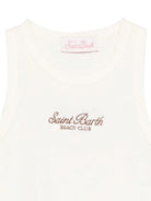 CANOTTA PANNA CON LOGO BEIGE MC2 SAINT BARTH - Angel Luxury