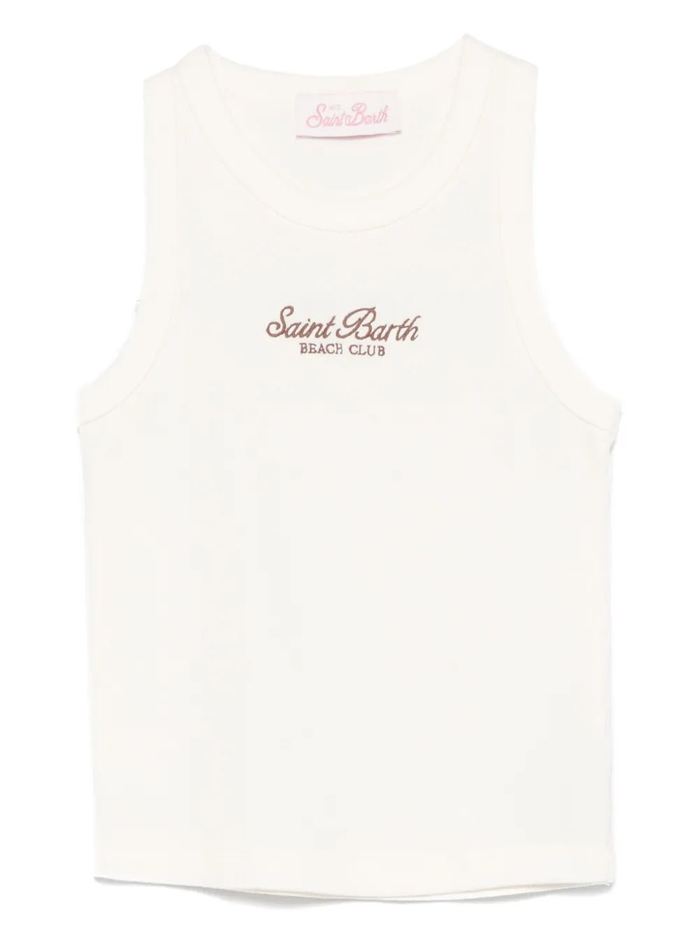CANOTTA PANNA CON LOGO BEIGE MC2 SAINT BARTH - Angel Luxury