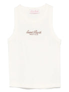 CANOTTA PANNA CON LOGO BEIGE MC2 SAINT BARTH - Angel Luxury