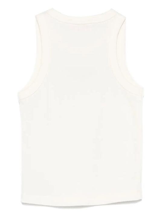 CANOTTA PANNA CON LOGO BEIGE MC2 SAINT BARTH - Angel Luxury