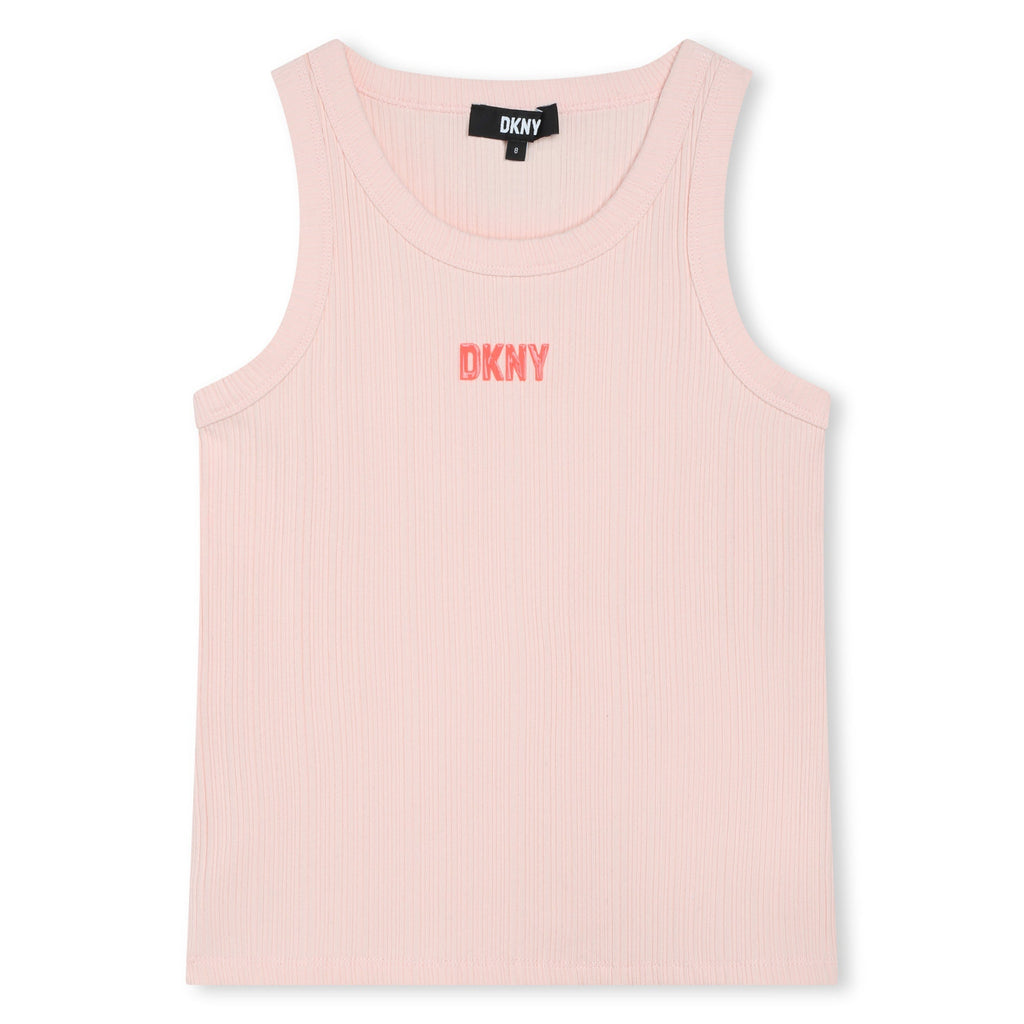 CANOTTA ROSA CON LOGO DKNY - Angel Luxury