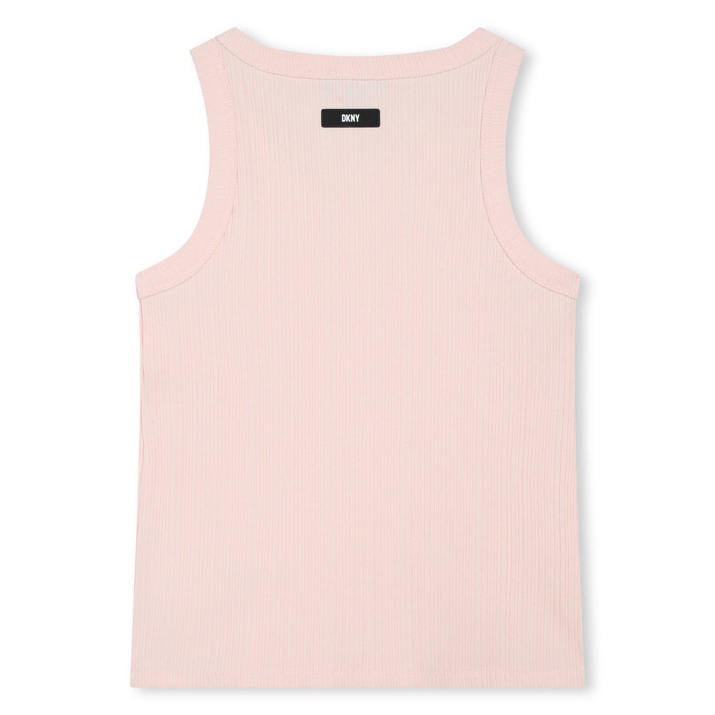 CANOTTA ROSA CON LOGO DKNY - Angel Luxury
