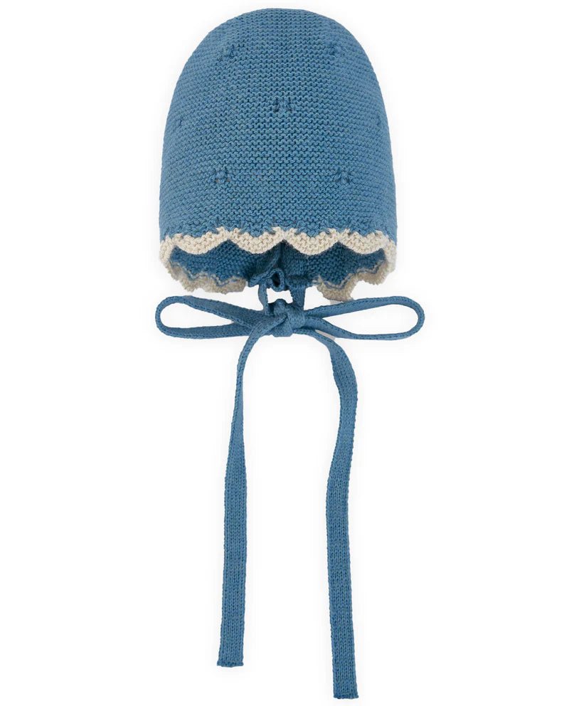 CAPPELLINO CON LACCI BLU/BEIGE PAZ RODRIGUEZ - Angel Luxury