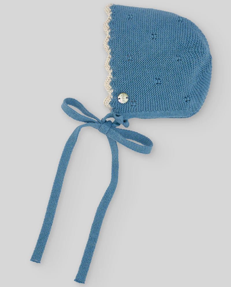 CAPPELLINO CON LACCI BLU/BEIGE PAZ RODRIGUEZ - Angel Luxury