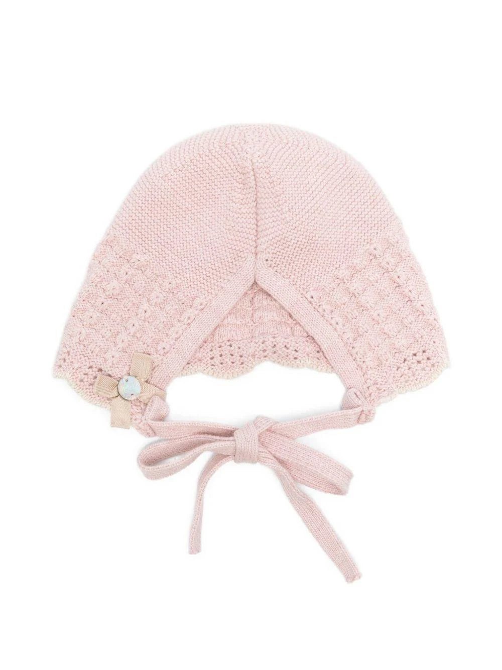 CAPPELLINO ROSA PALO/AVENA CON FIOCCO PAZ RODRIGUEZ - Angel Luxury