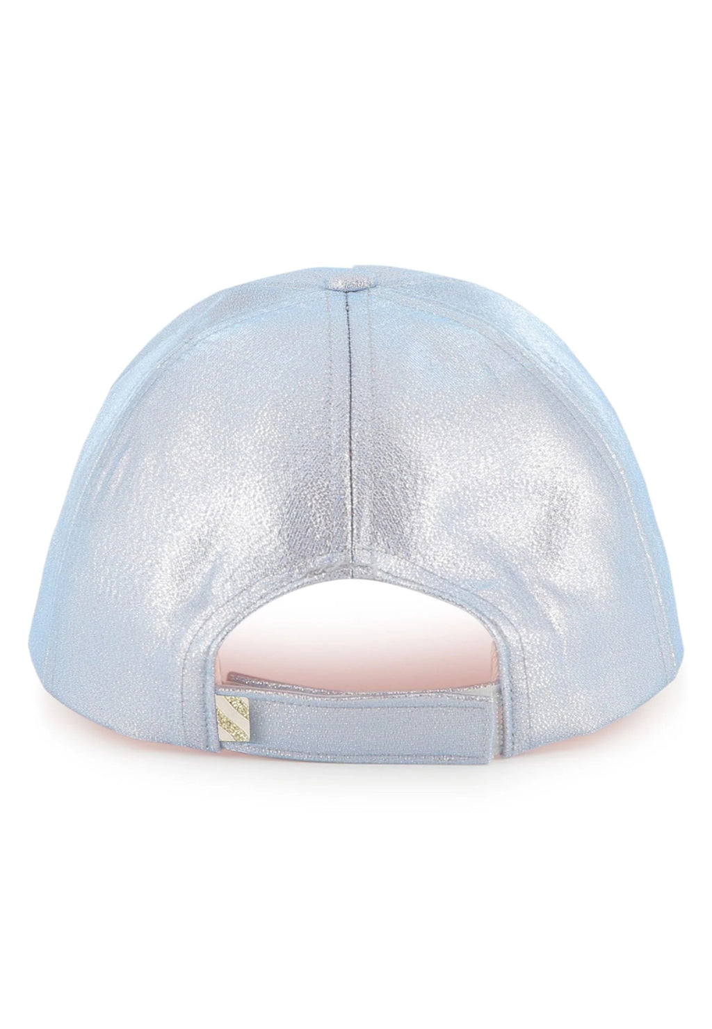 CAPPELLO CON VISIERA METALIZZATO CON CUORE IN PAILLETTES BILLIEBLUSH - Angel Luxury