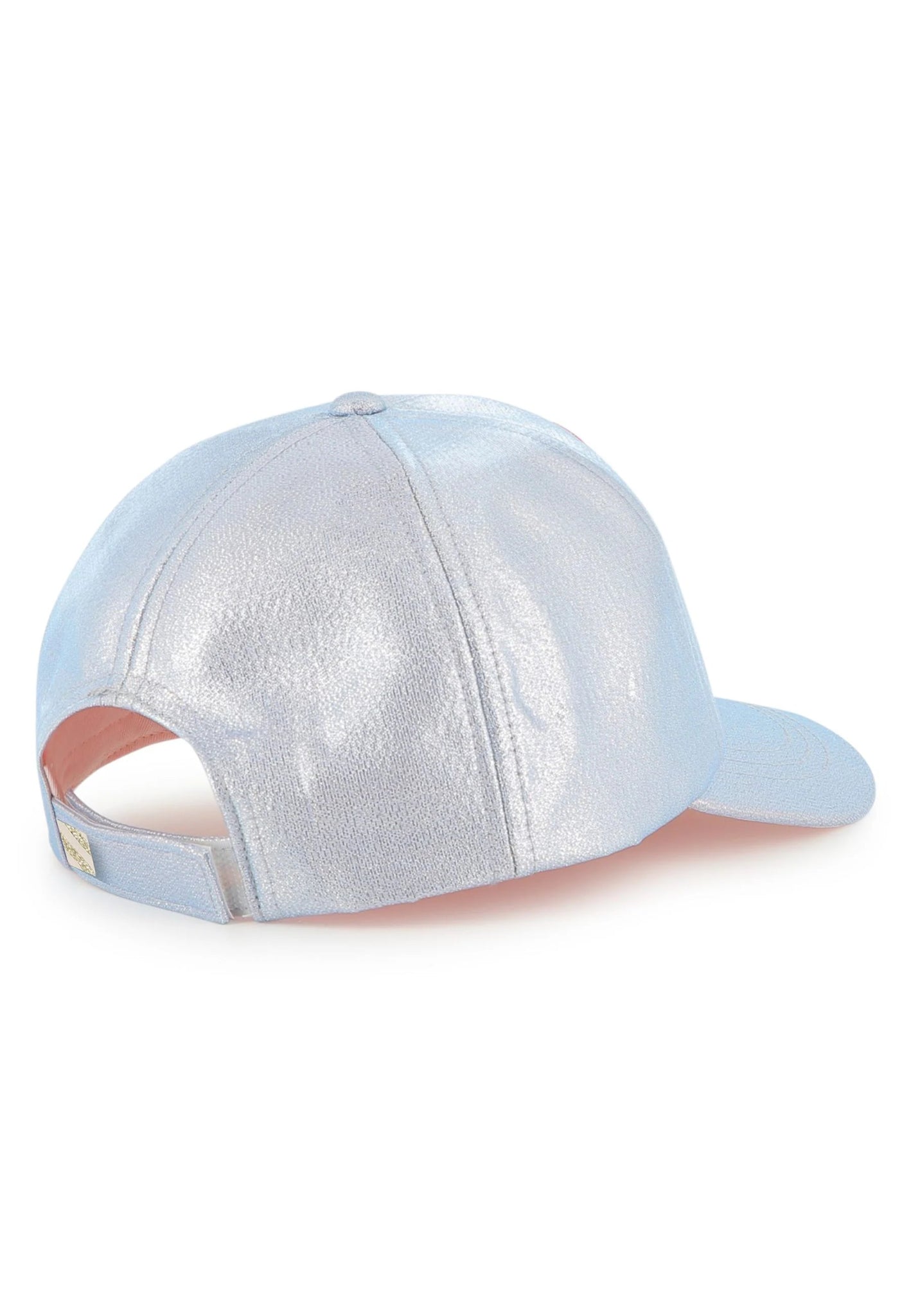 CAPPELLO CON VISIERA METALIZZATO CON CUORE IN PAILLETTES BILLIEBLUSH - Angel Luxury