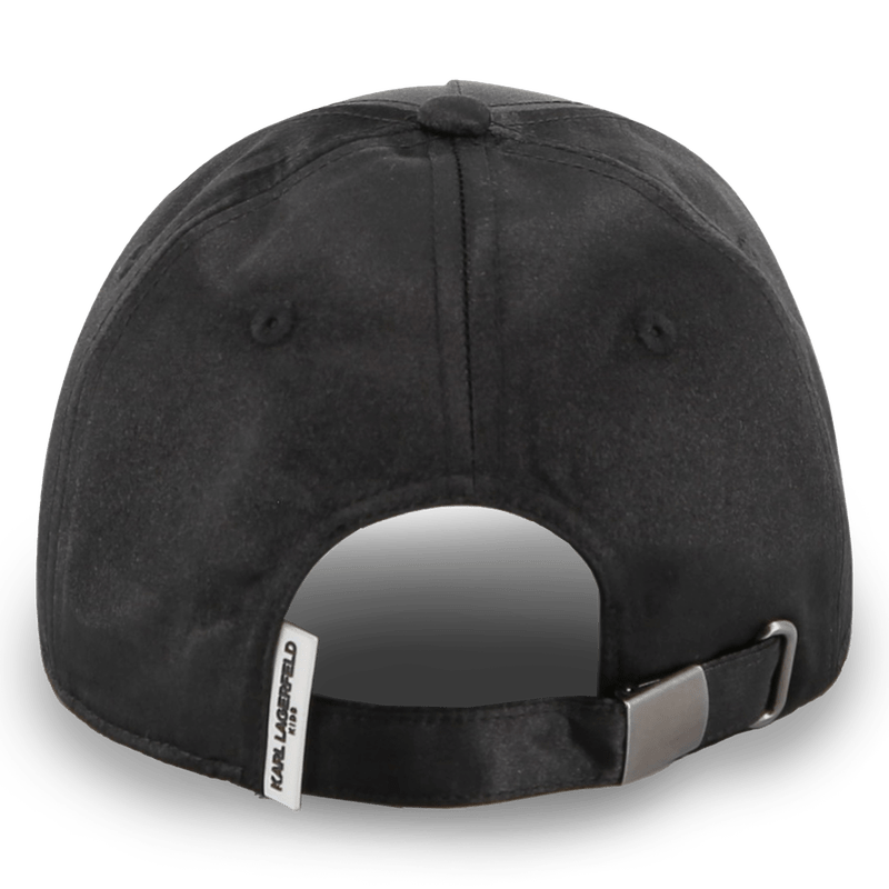 CAPPELLO CON VISIERA NERO CON DESIGN KARL LAGERFELD - Angel Luxury