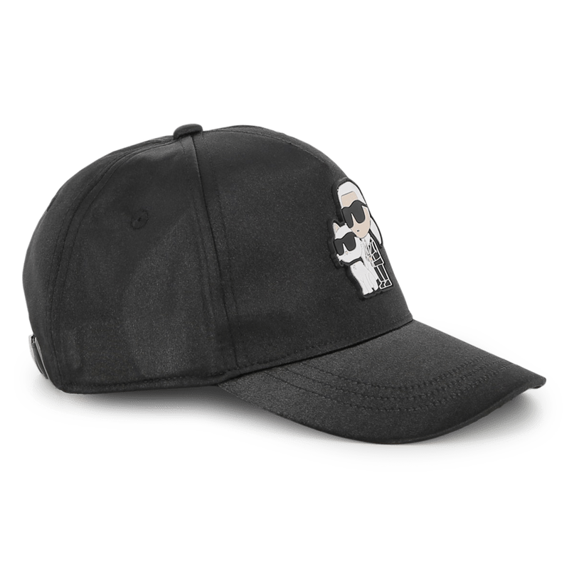 CAPPELLO CON VISIERA NERO CON DESIGN KARL LAGERFELD - Angel Luxury