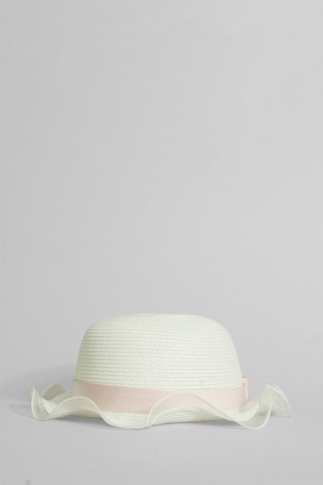 Cappello in paglia Colori Chiari bianco - Angel Luxury
