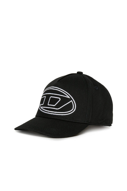 CAPPELLO NERO CON LOGO BIANCO DIESEL - Angel Luxury